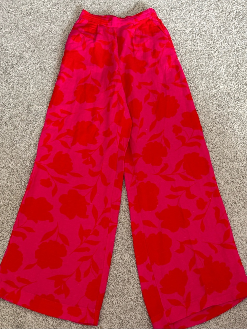 Kate Spade Rose Linen Pants